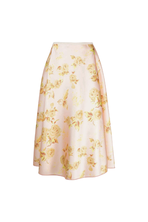 Dawn Floral Print Full Skirt