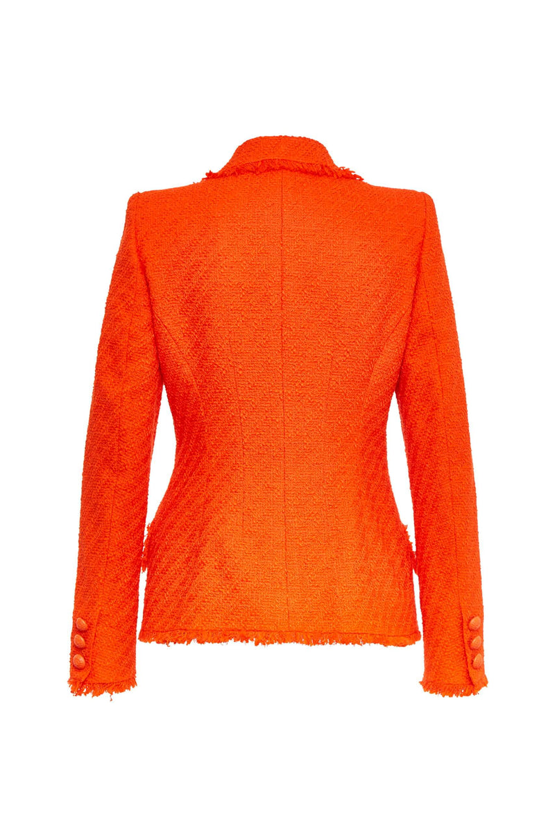 Orange Tweed Blazer