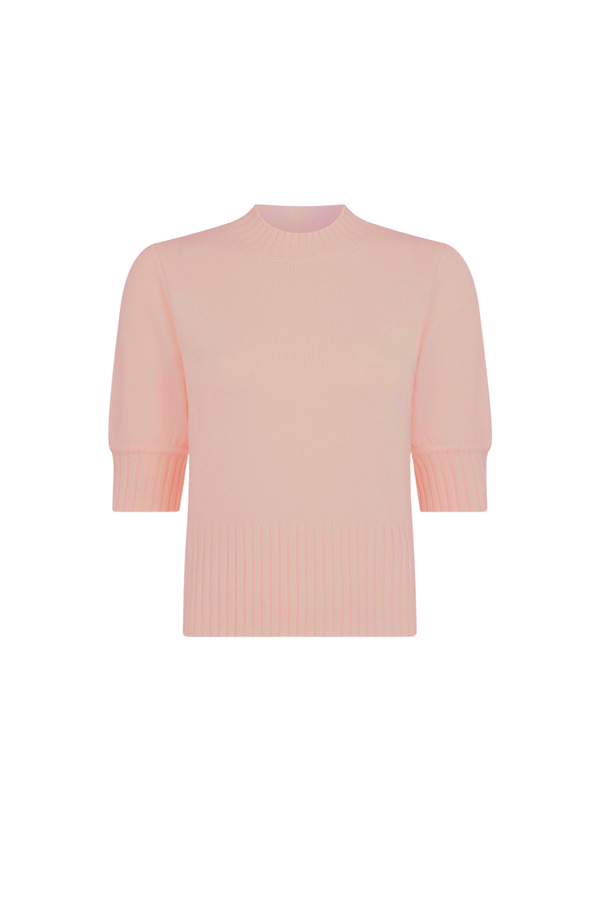 Rose Cashmere Half Sleeve Sweater