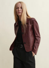 Oxblood Leather Jacket