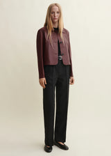 Oxblood Leather Jacket
