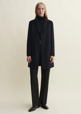Navy Doubleface Wool Coat