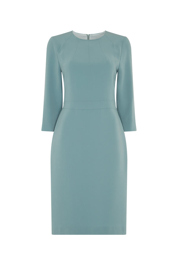 Eau De Nil Crepe Dress