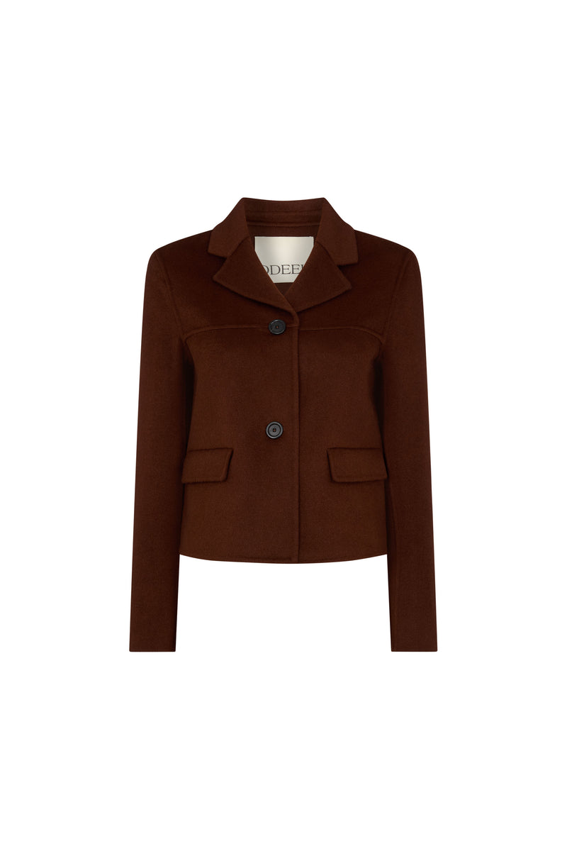 Mahogany Doubleface Wool Jacket