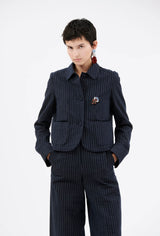 Ink Crinkle Cotton Jacket