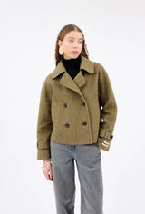 Moss Brushed Wool Cool Jacket