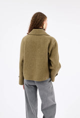 Moss Brushed Wool Cool Jacket