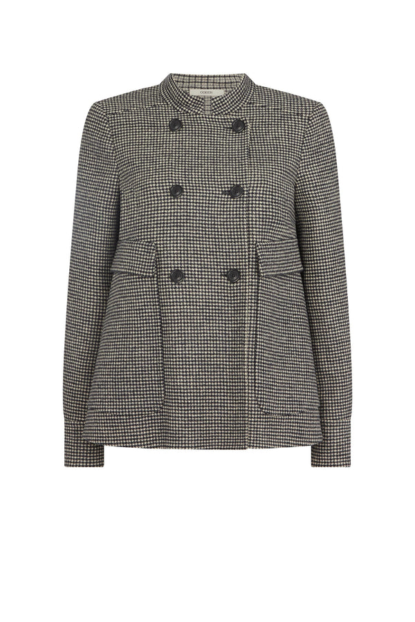 Houndstooth Double Breasted Jacket