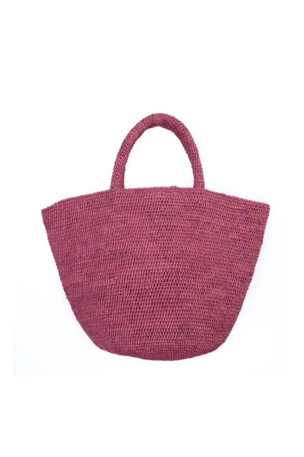 Blush Kapity Raffia Bag
