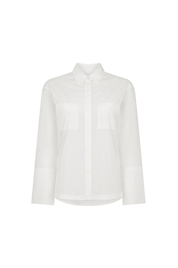 White Taffeta Shirt