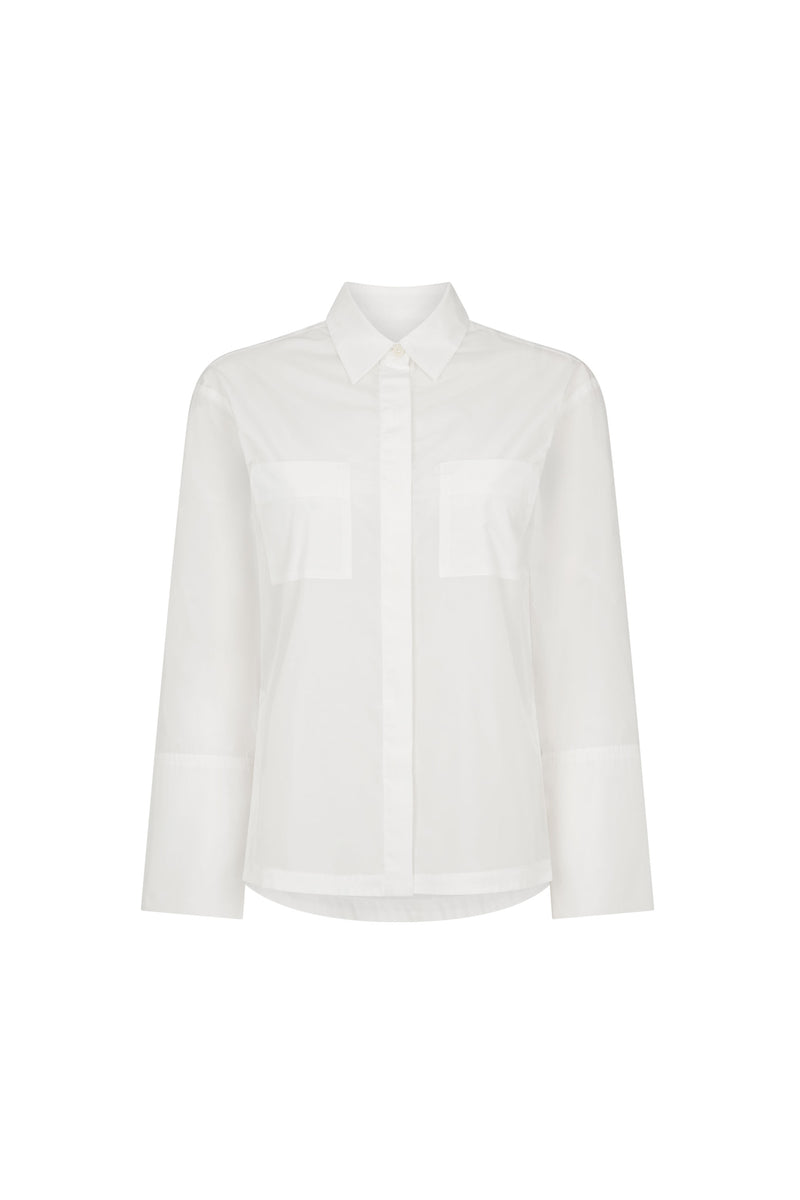 White Taffeta Shirt