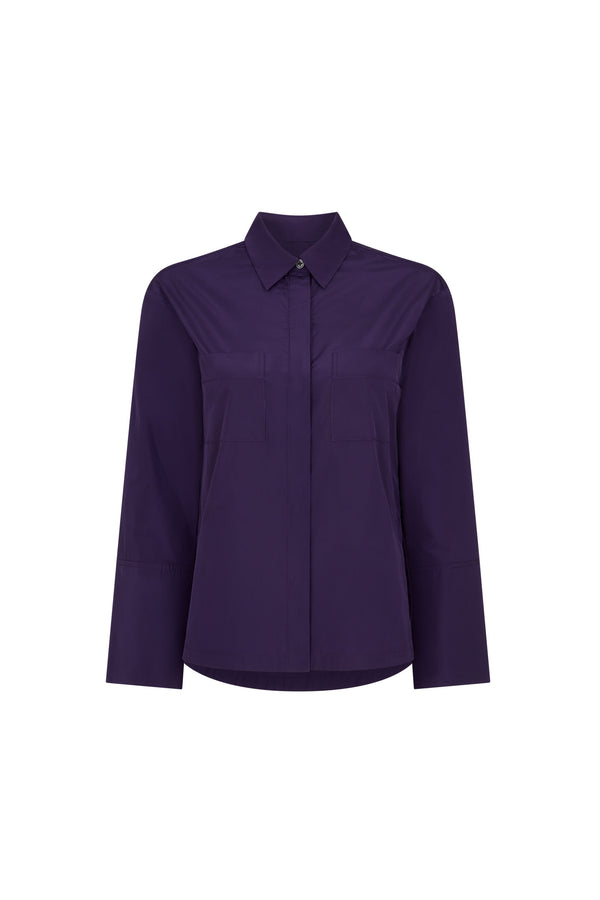 Purple Taffeta Shirt