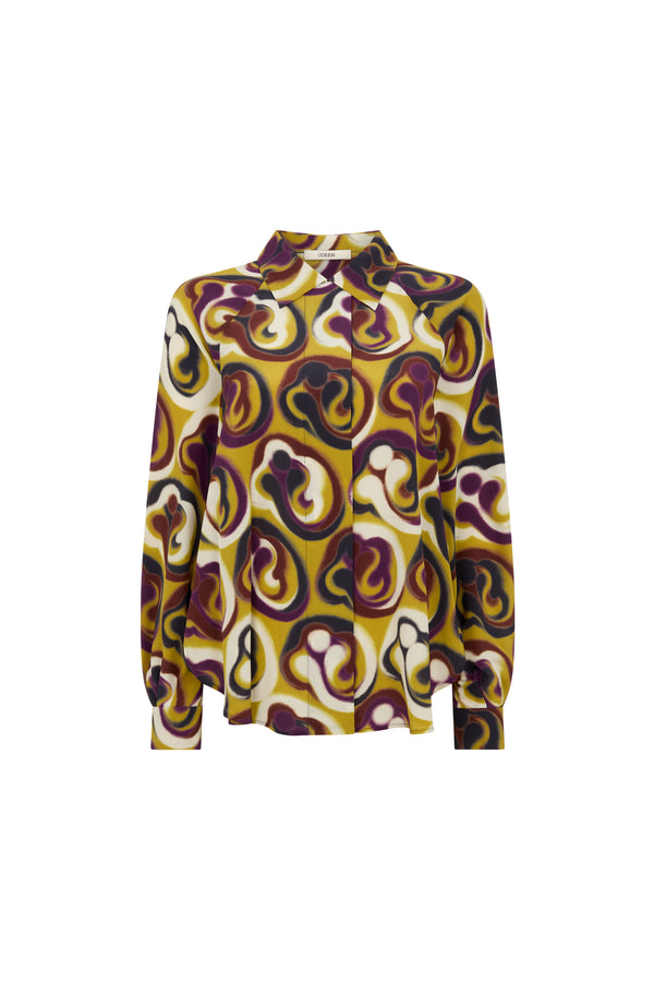 Autumn Silk Swirls Shirt