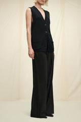 Black Knitted Gilet