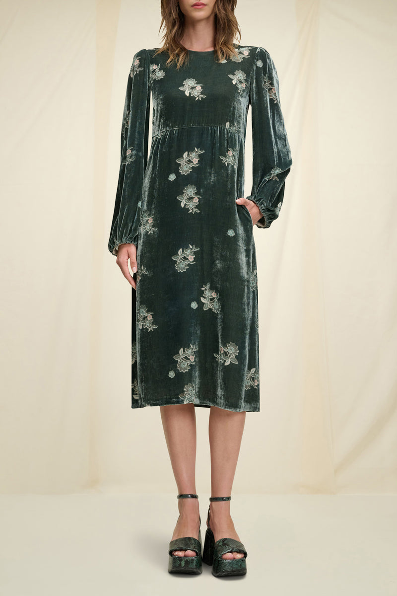 Velvet Embellished Dress
