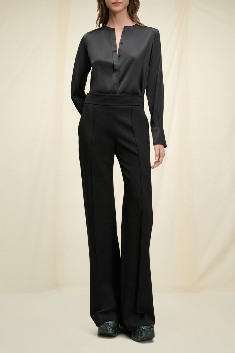 Black Silk Blouse