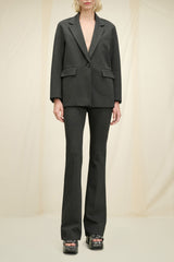 Charcoal Punto Milano Oversized Jacket