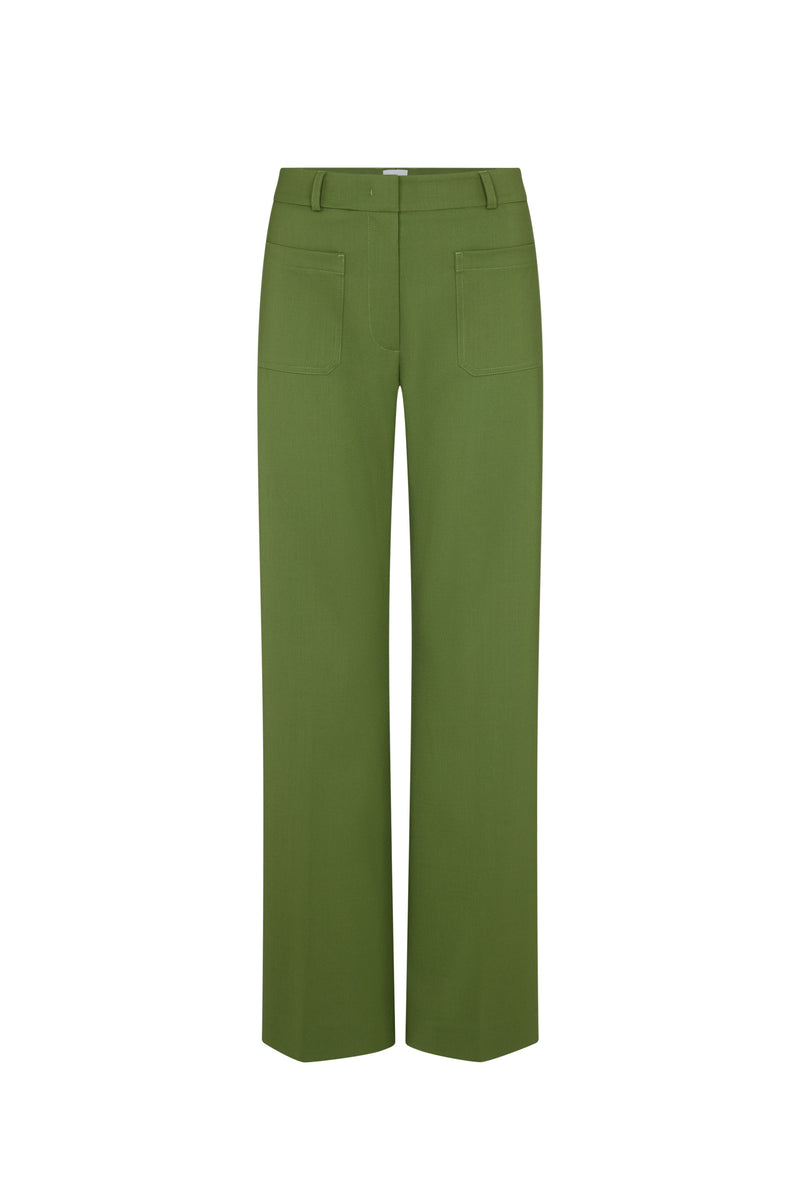 Nina Leaf Patch Pocket Trousers