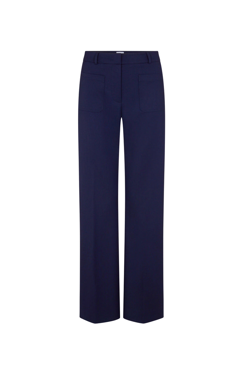 Nina Navy Patch Pocket Trousers