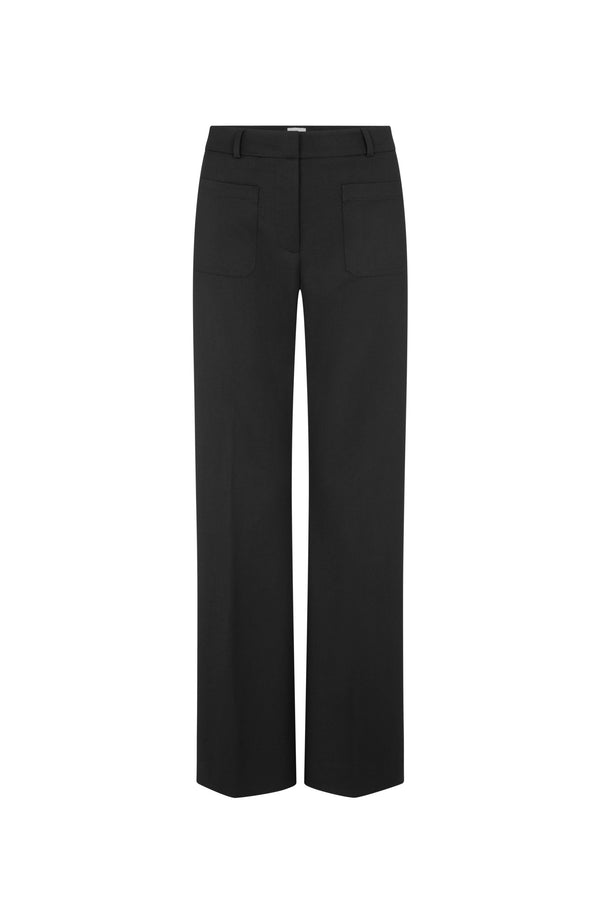 Nina Black Patch Pocket Trousers