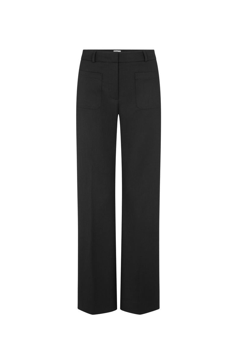 Nina Black Patch Pocket Trousers