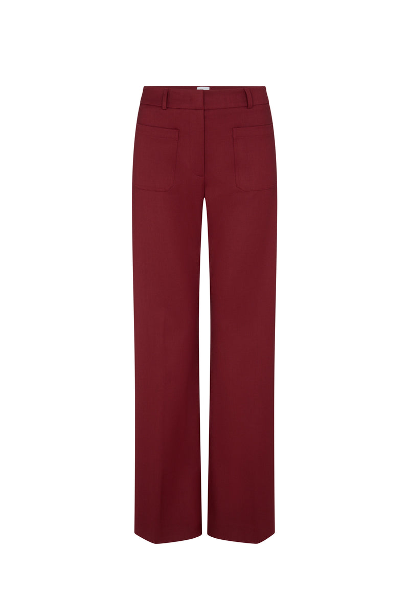 Nina Wine Patch Pocket Trousers