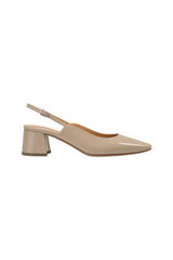 Sand Patent Slingbacks