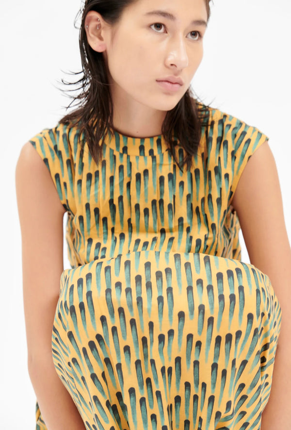 Paint Print Cotton Dress