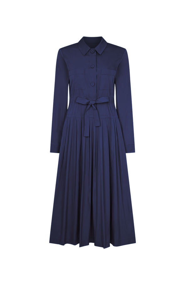 Navy Taffeta Dress  Claudia Sebire