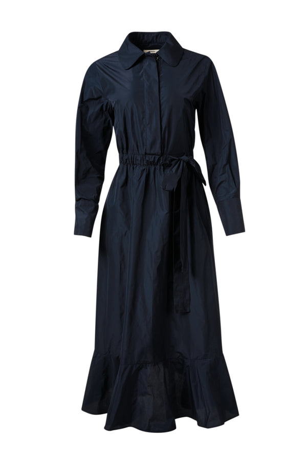 Navy Taffeta Dress