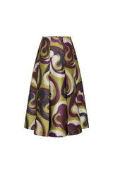 Autumn Swirls Midi Skirt
