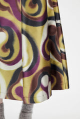 Autumn Swirls Midi Skirt