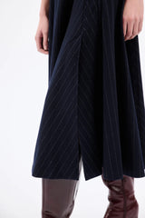 Flannel Pinstripe Swing Skirt