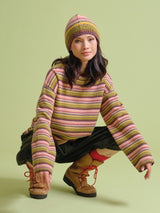 Forest Cashmere Striped Sweater