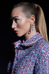 Sky Tweed Swing Jacket