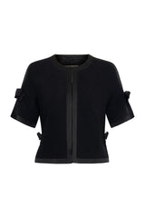Black Short Sleeved Evening Jacket