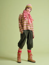 Forest Cashmere Striped Sweater