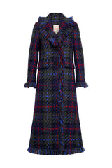 Tweed Fringe Maxi Coat