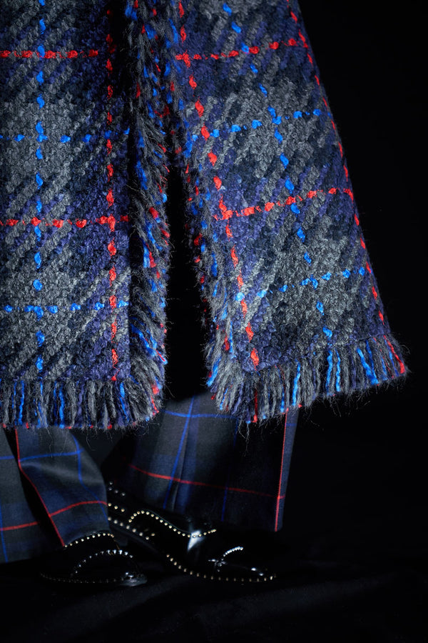 Tweed Fringe Maxi Coat