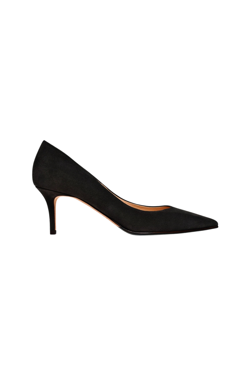 Black Suede Pointed Shoe