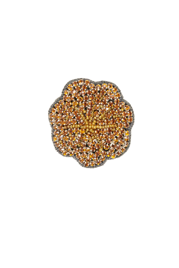 Bronze Crystal Brooch