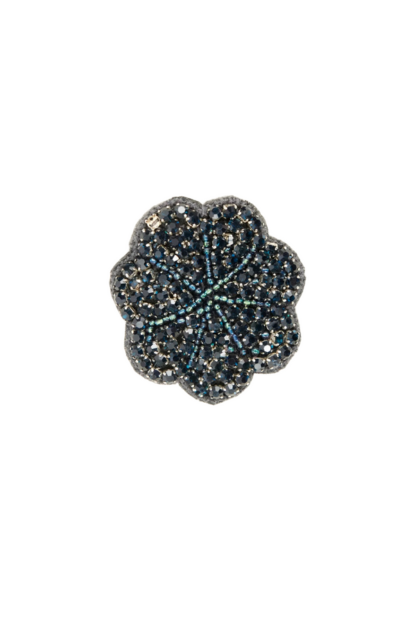 Midnight Crystal Brooch