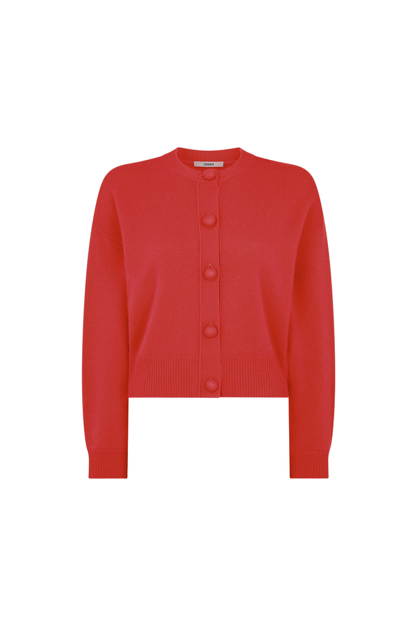 Lipstick Cashmere Cardigan