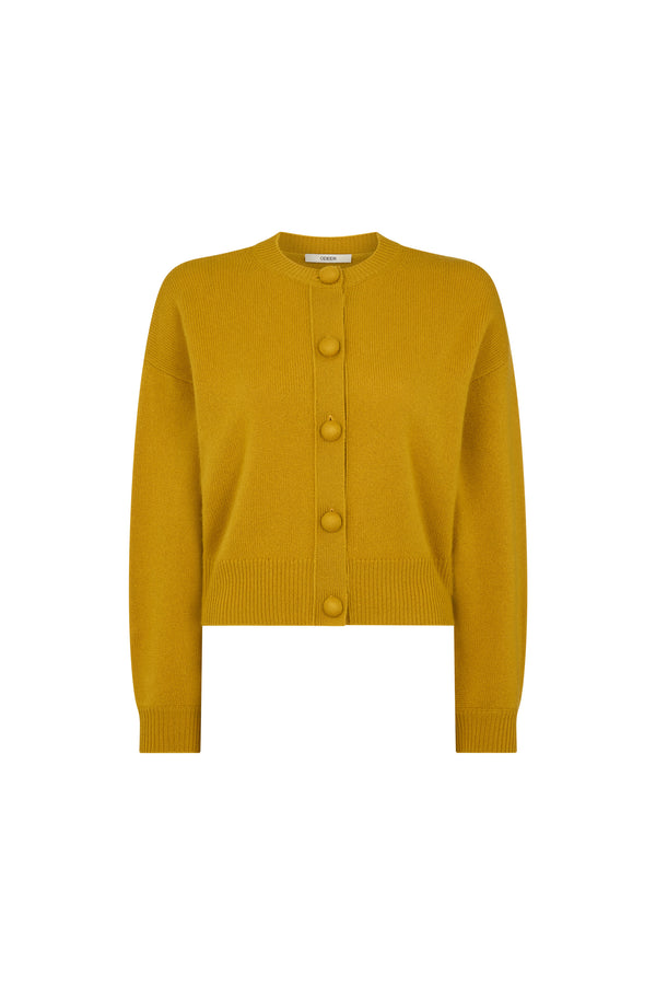 Gold Cashmere Cardigan