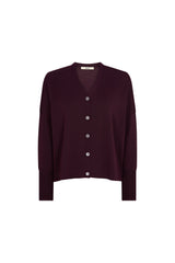 Bordeaux Wool Cardigan
