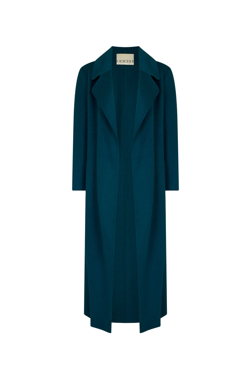 Peacock Double Face Long Coat