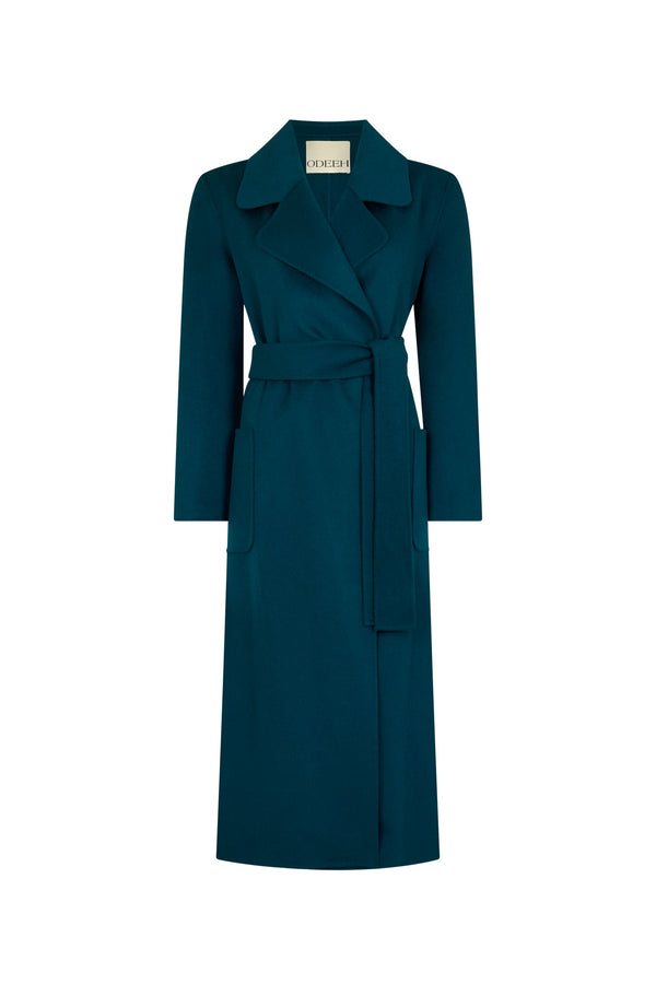 Peacock Double Face Long Coat
