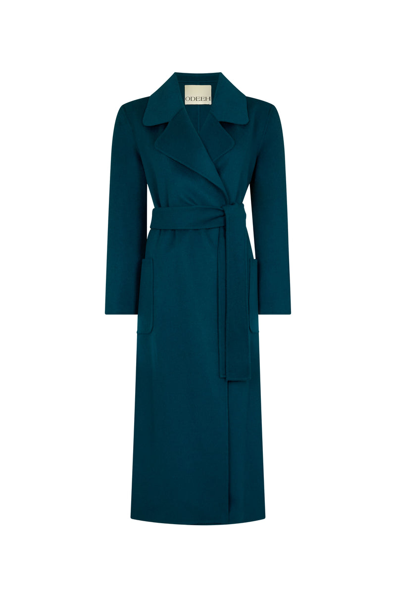 Peacock Double Face Long Coat
