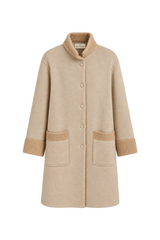 Camel Knitted Coat