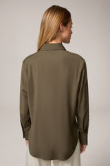Olive Summer Wool Shirt